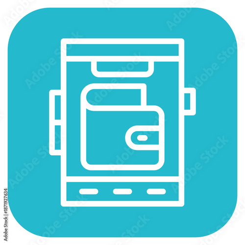 Vector Design Mobile Wallet Icon Style
