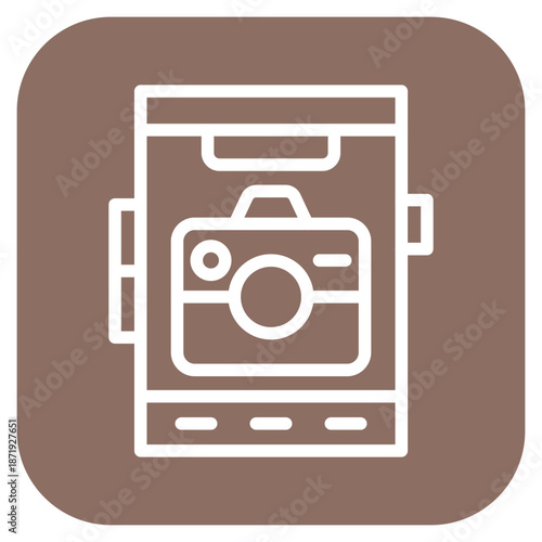 Vector Design Mobile Camera Icon Style