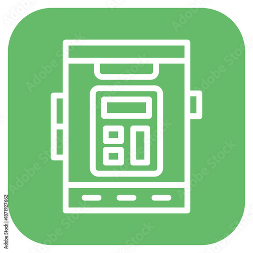 Vector Design Mobile Calculator Icon Style