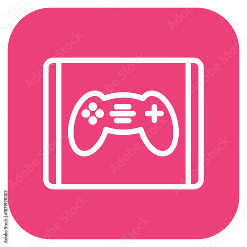 Vector Design Tablet Game Icon Style