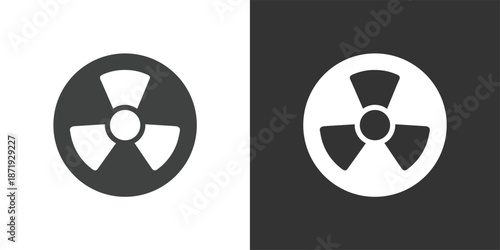 Radioactive Symbol icon. Solid glyph series icon