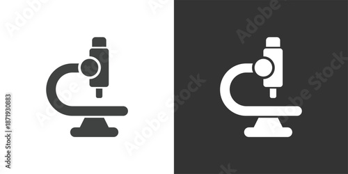Laboratory Microscope icon. Solid glyph series icon