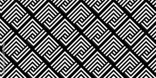 Modern abstract white line square pattern background. Seamless design for banner and wave overlapping geometric design.