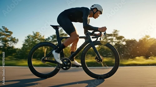 Wallpaper Mural Professional Cyclist in Motion on a Summer Day Featuring Dynamic Landscape and Action-Packed Energy Torontodigital.ca