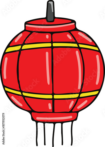Chinese New Year lanterns illustration