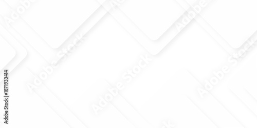 Modern Abstract white background design with layers of textured white transparent material in triangle and squares shapes. White color technology concept geometric line vector background.