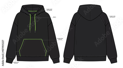Innovative Hoodie Design Concept, Apparel Industry, Graphic Illustration, Modern Style, Fashion Trends, Urban Environment