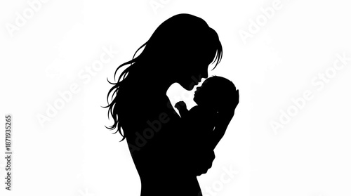 Emotional Connection in Black and White - 4K Illustration