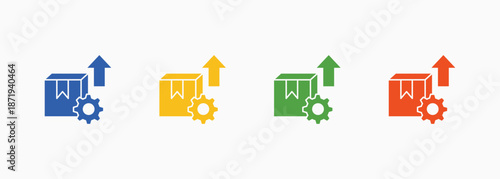 Product Development Icon Set Color Multiple Style Collection Element For Design