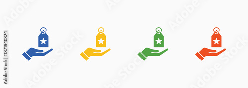 Branding Icon Set Color Multiple Style Collection Element For Design