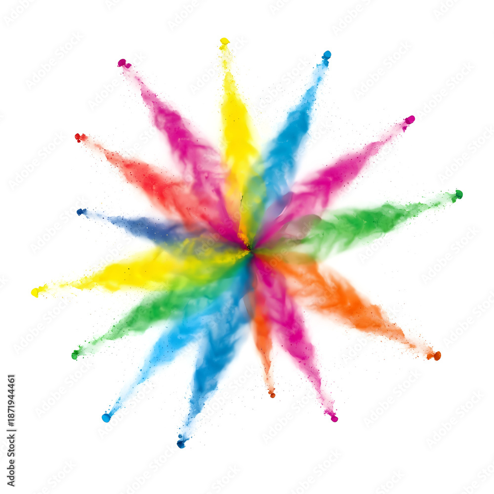 Fototapeta premium Explosion of colorful powder
