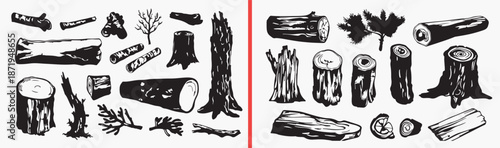 wood texture illustration, rustic wooden artwork, tree trunk drawing, natural wood clipart, hand drawn wood sketch, organic texture design, forest wood illustration, printable rustic art, tattoo wood 