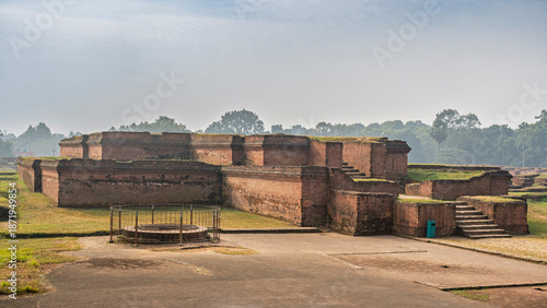 Landscape view of Shalban Vihara aka Salban Vihara ancient buddhist monastery ruins, Mainamati or Moinamati, Comilla, Bangladesh