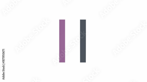 Two Vertical Colorful Bar Shapes.