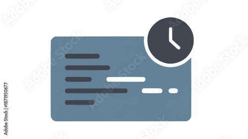 Digital Time Management Calendar Icon.