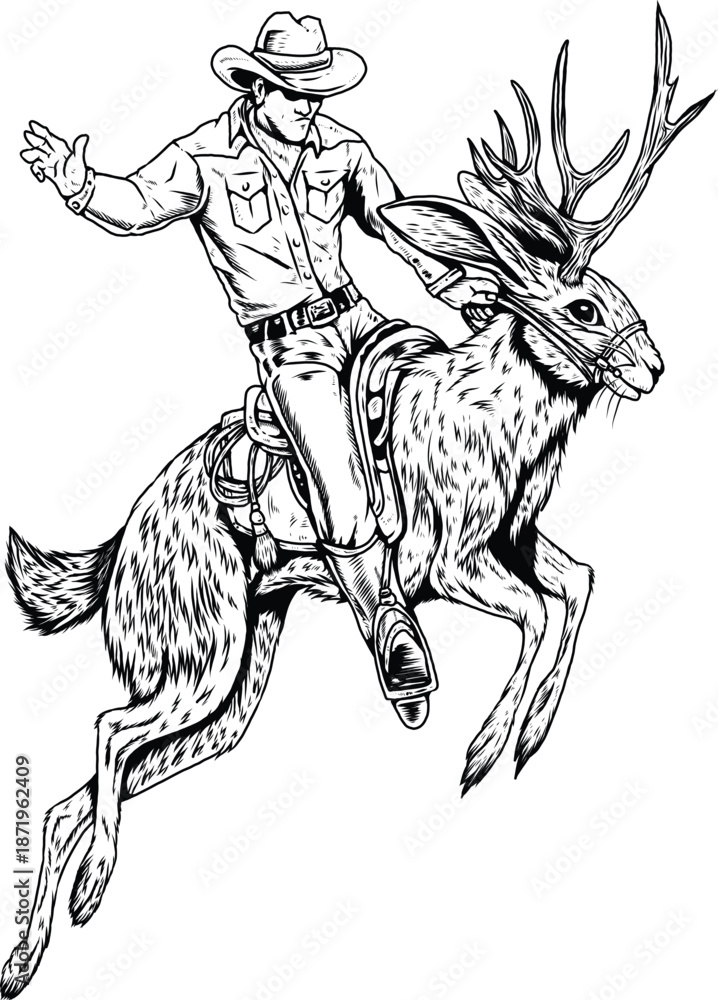 Fototapeta premium Jackalope
