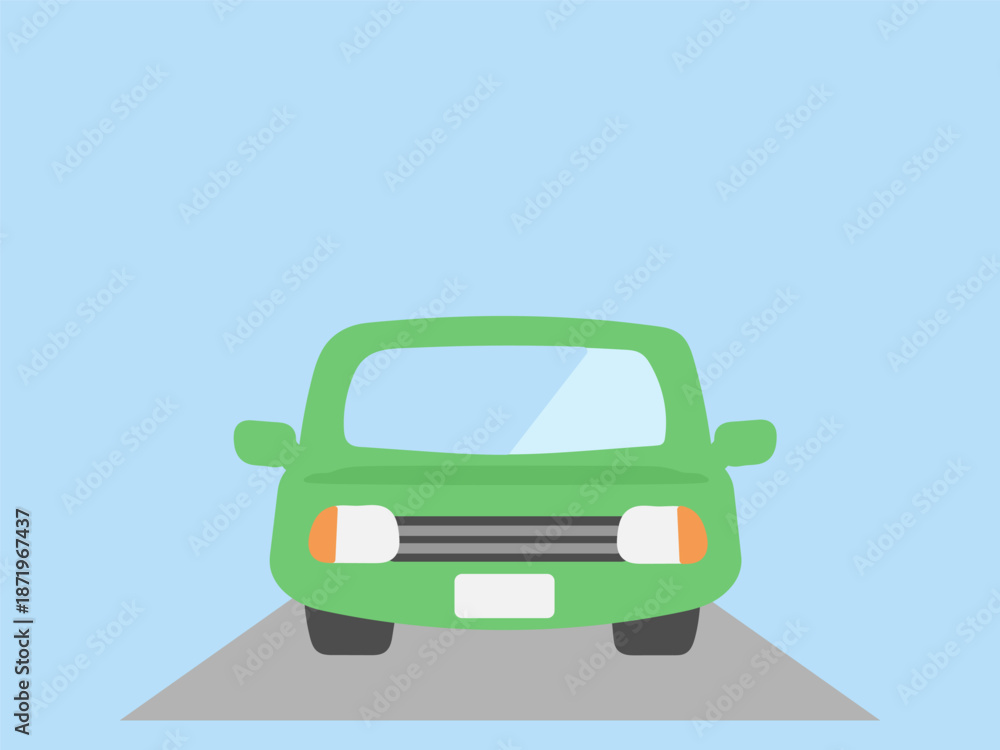 Obraz premium 昼間の自家用車のイラスト