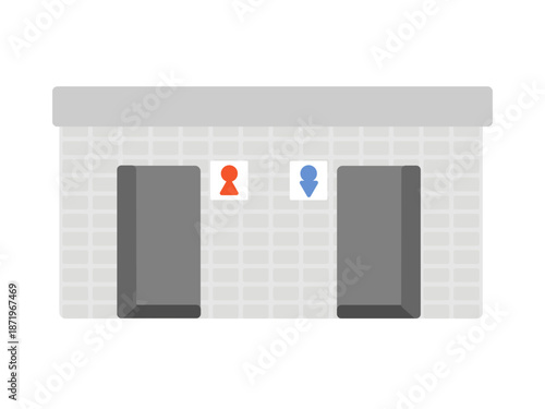 公衆トイレ　イラスト