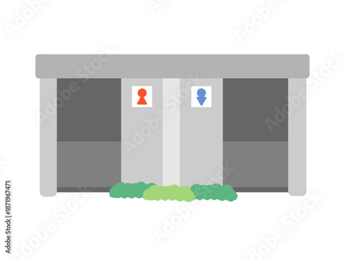 公衆トイレ　イラスト