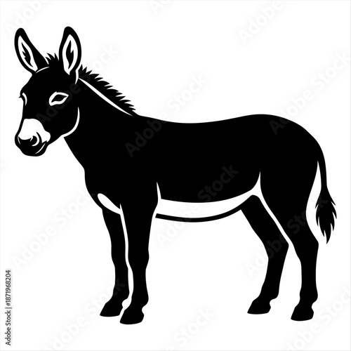 donkey vinyl ready vector illustration