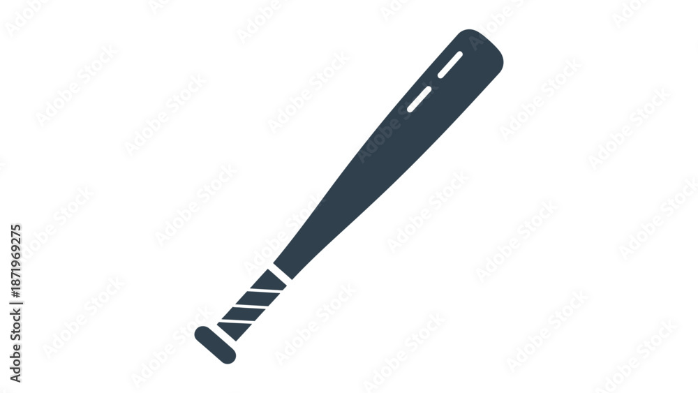 Naklejka premium Baseball Bat Icon Simple Design.