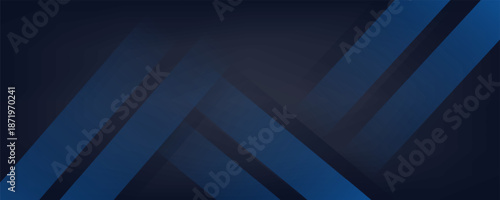 Blue black abstract background geometry shine and layer element vector for presentation design. Suit for business, corporate, institution, party, festive, seminar,