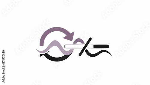 Schilderij op canvas Logo design with arrows and symbols.