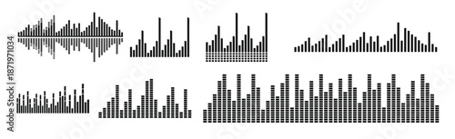 equalizer silhouette waveform sound silhouette sound