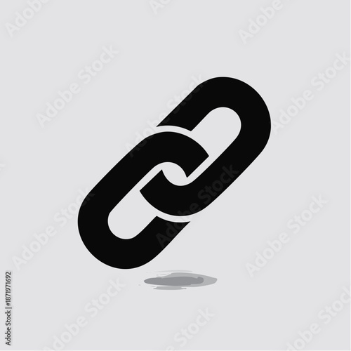 Interlocking chain links forming a connection symbol, representing unity, partnership, and strength