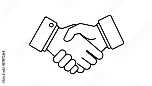 Handshake Icon Business Agreement Partnership Deal.