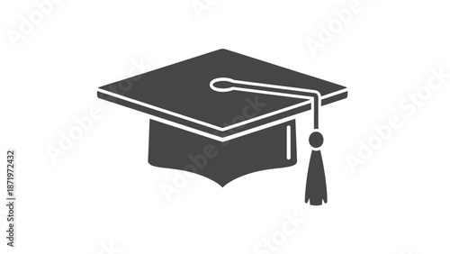 Graduation Cap Icon Vector Illustration.