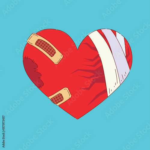 Bright background highlighting recovery of emotional wounds and strength