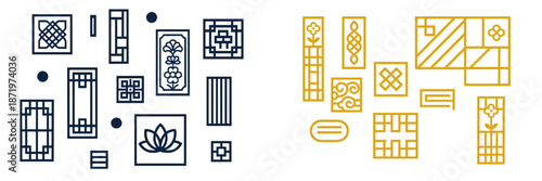 Decorative vector elements for modern design projects