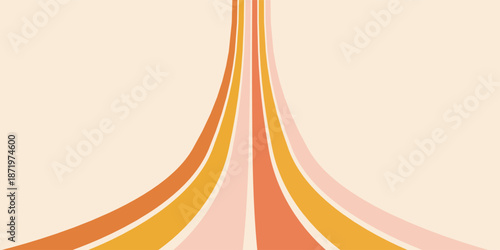 Retro 70s Abstract background vector illustration