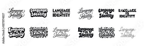 Language is identity: diverse typography styles examining cultural identity