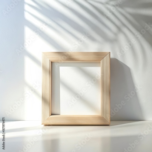 Minimalist wooden picture frame