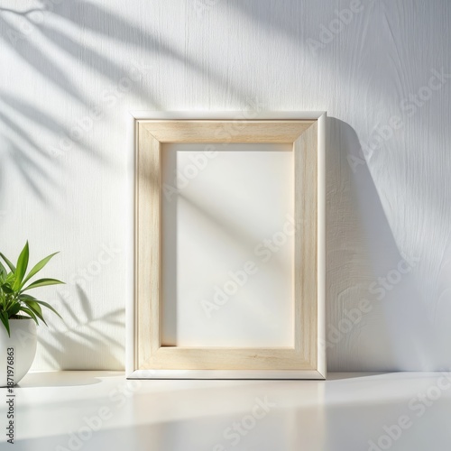 Minimalist wooden picture frame