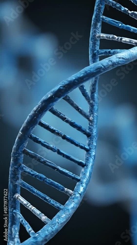 Wallpaper Mural Abstract dna strand illustration against a dark blue background Torontodigital.ca