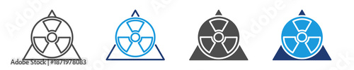 nuclear icon set multiple style