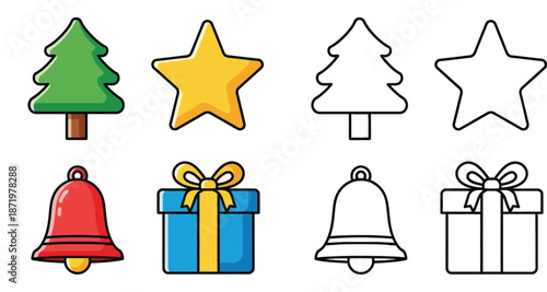 set of christmas bells