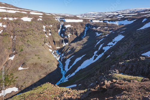 Waterfall on Hoisey River. Putorana Plateau. Russia, Siberia