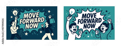 Empowerment and motivation: move forward now with comic-inspired design