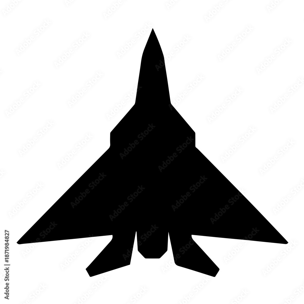 Fototapeta premium Geometric Jet Fighter