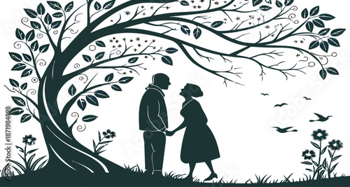 romantic couple kissing