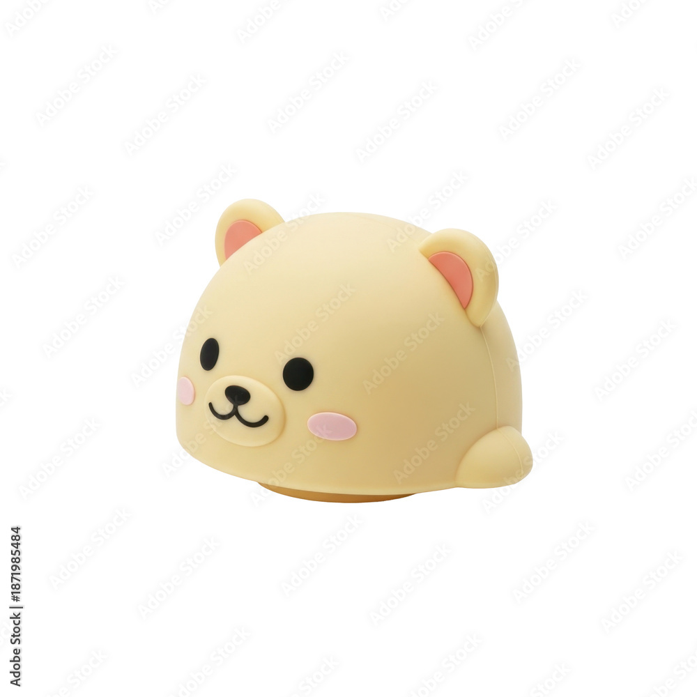 Naklejka premium Cute Yellow Bear Character Design
