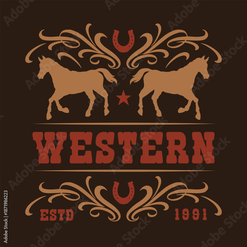 Western horse design