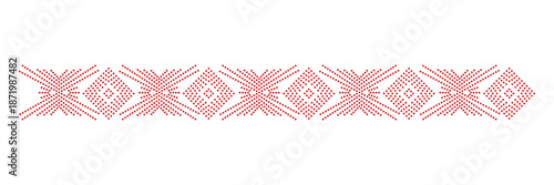 Rhinestone hotfix seamless ethnic or folk style pattern design for laser cutting, 2.2 mm hole size 6 ss.