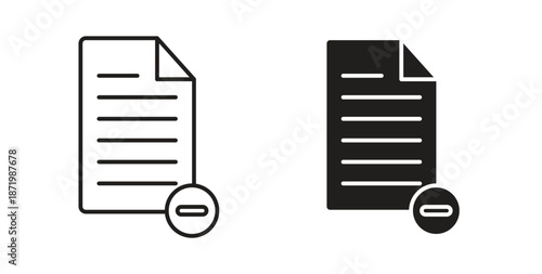 Remove document icon