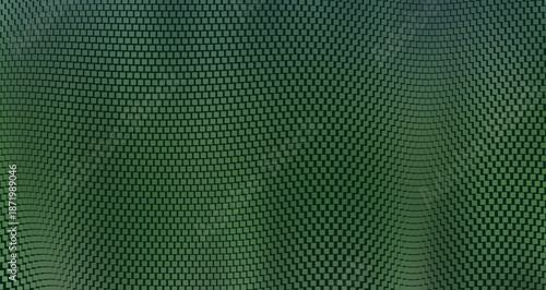Modern green abstract background featuring a dynamic geometric pattern. Perfect for digital art, website design, or any project needing a vibrant visual element.