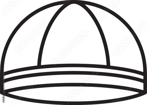 Minimalist baseball cap vector illustration Vector